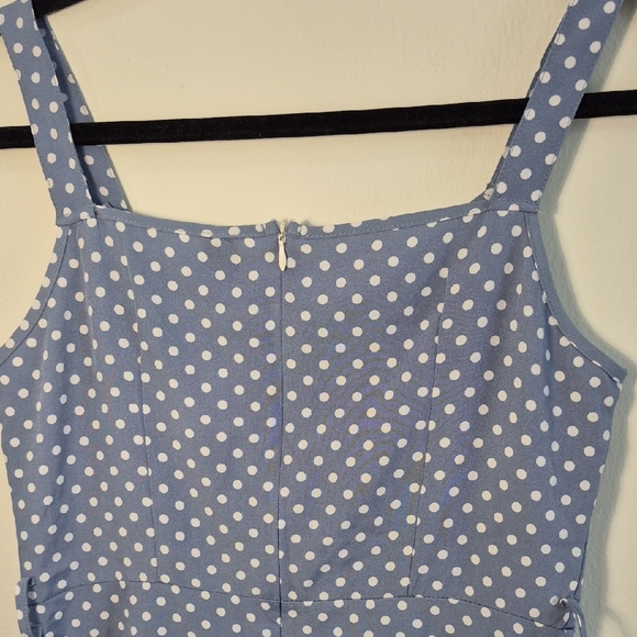 Women Button-Down Dress - Blue, Size M - Picture 7 of 13